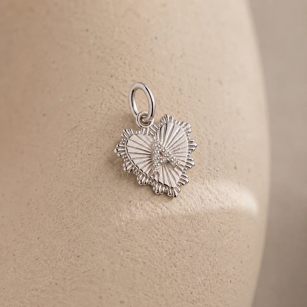 Heartline Initial Charm
