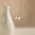 Dainty Duo Pearl Necklace