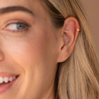 Butterfly Cartilage Mini Huggies Silver 18K Gold Plated