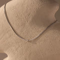 Love Knot Chain Necklace Silver 18K Gold Plated