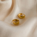 Olivia Hoops Silver 18K Gold Plated