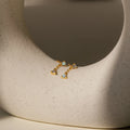 Opal Drop Studs Silver 18K Gold Plated