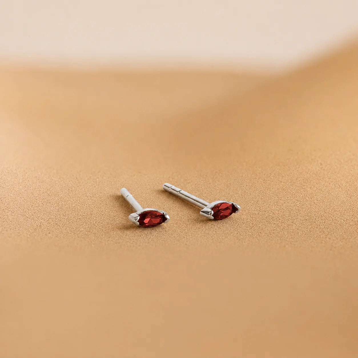 Marquise Glow Birthstone Studs