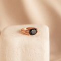 Dusk Signet Ring with Black Onyx Stone