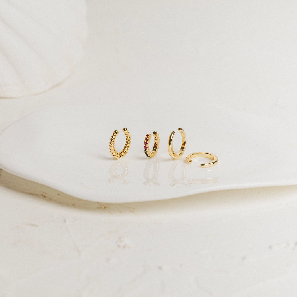 Cleo Cuffs in 18K Gold Silver 18K Gold Plated