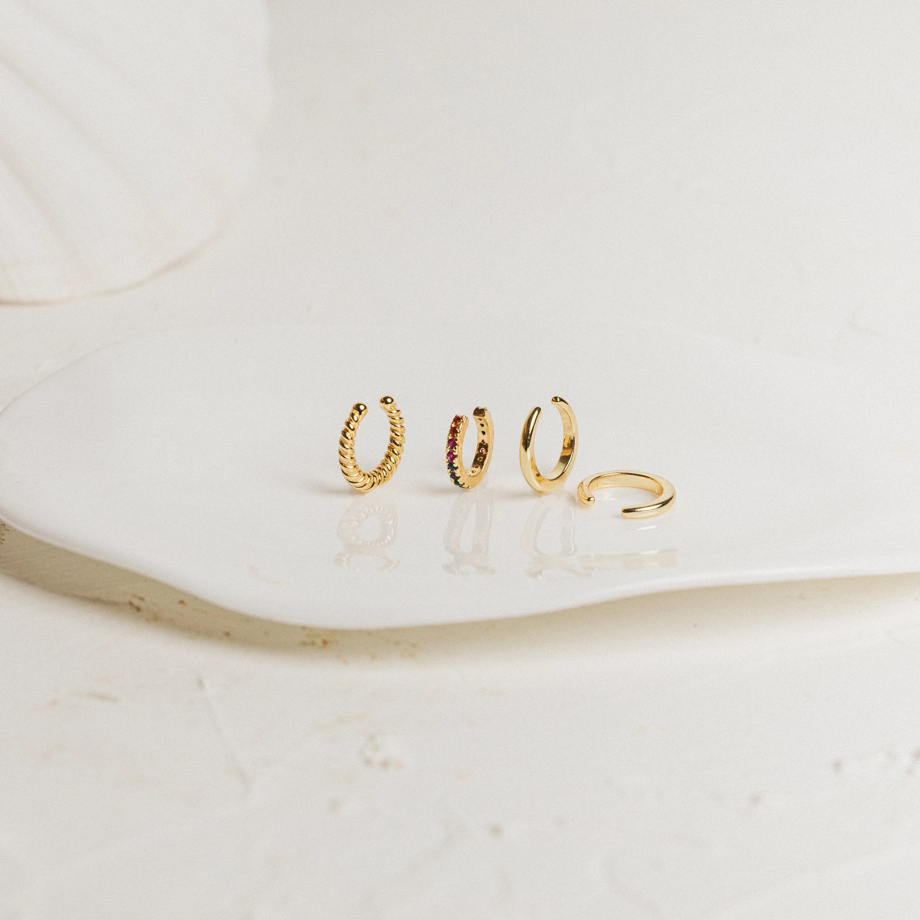 Cleo Cuffs in 18K Gold Silver 18K Gold Plated
