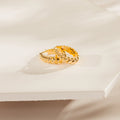 Sylvie Bold Croissant Hoops Silver 18K Gold Plated