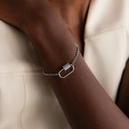 Opal Carabiner Clasp  Silver 18K Gold Plated