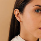 Florence Diamond Chain Earrings Silver 18K Gold Plated
