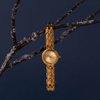 Wavy Link Timepiece Silver 18K Gold Plated