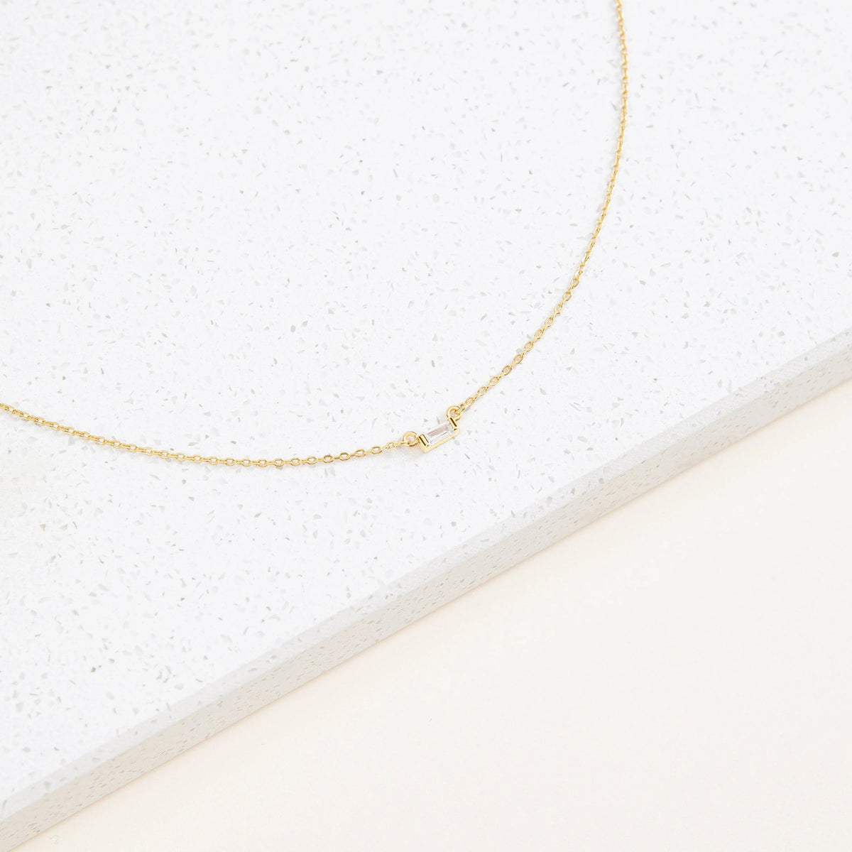 Emery Necklace Silver 18K Gold Plated