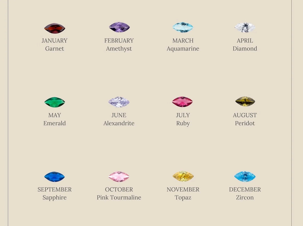 Custom Marquise Birthstone Ring