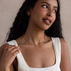 Diamond Tennis Clasp Necklace Silver 18K Gold Plated