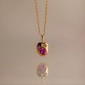 Mixed Birthstone Capsule Necklace Silver 18K Gold Plated