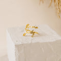 Grace Duo Name Ring