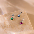 Emerald Dainty Charm Silver 18K Gold Plated