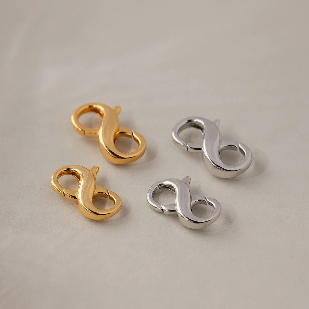Multipurpose Lobster Clasp Extender Set Silver 18K Gold Plated