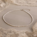 Freshwater Pearl Beaded Necklace Silver 18K Gold Plated