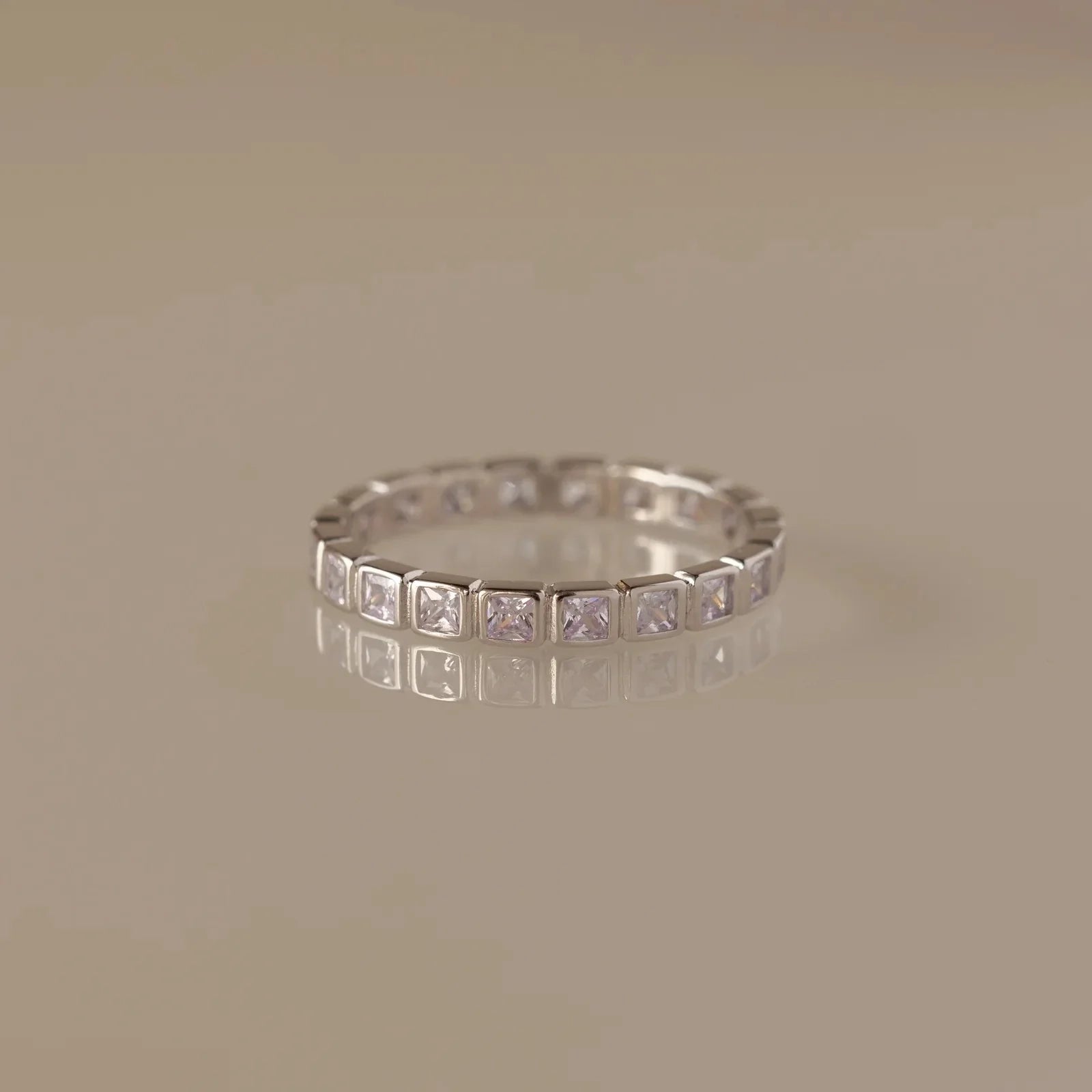 Alexandrite Infinity Bezel Ring