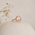 The Pave Open Circle Ring