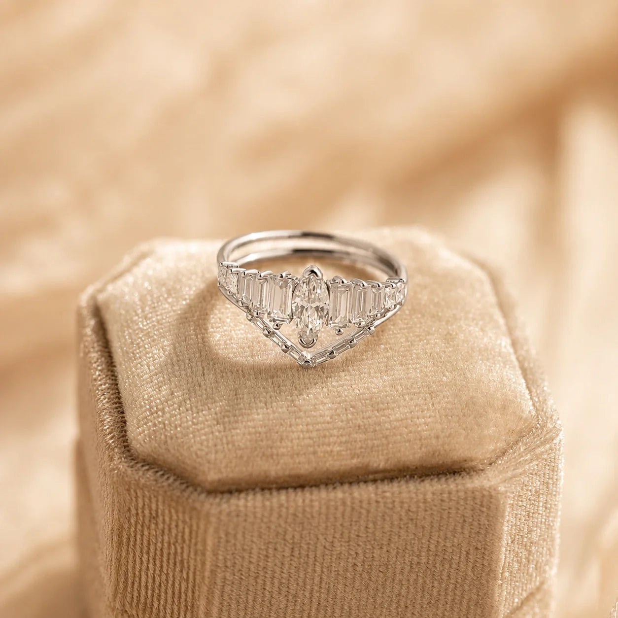 Art Deco Diamond Ring Set