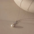North Star Pearl Necklace Silver 18K Gold Plated