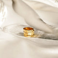 Alice Thin Engraved Ring  Silver 18K Gold Plated