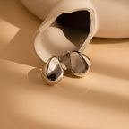 Bold Teardrop Studs Silver 18K Gold Plated