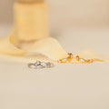 Marquise Inlay Huggies