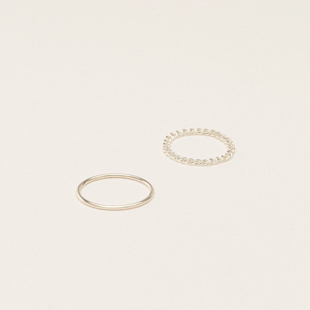 Minimalist Bold Stacking Ring Set