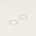 Minimalist Bold Stacking Ring Set