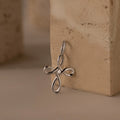 Diamond Infinity Cross Charm Silver 18K Gold Plated