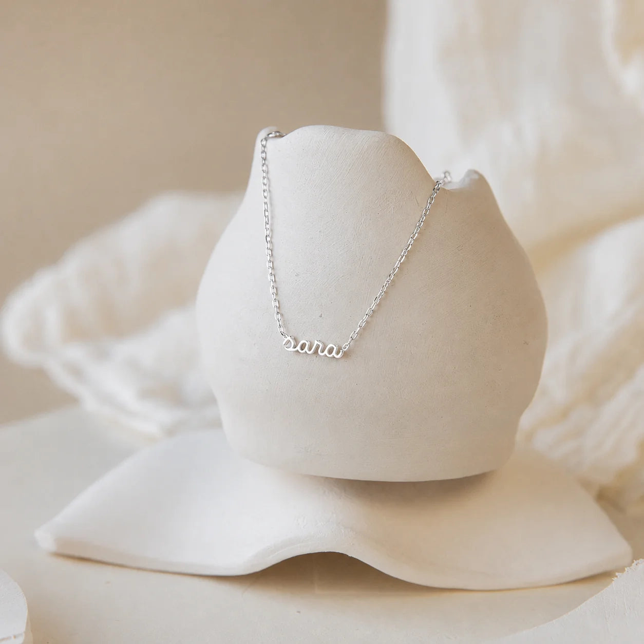 Petite Tiny Name Necklace