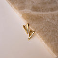 Triangle Huggies Silver 18K Gold Plated