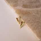 Triangle Huggies Silver 18K Gold Plated