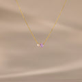 Teardrop Alexandrite & Pearl Necklace Silver 18K Gold Plated