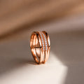 Elegant Sparkle: Amani Twist Ring