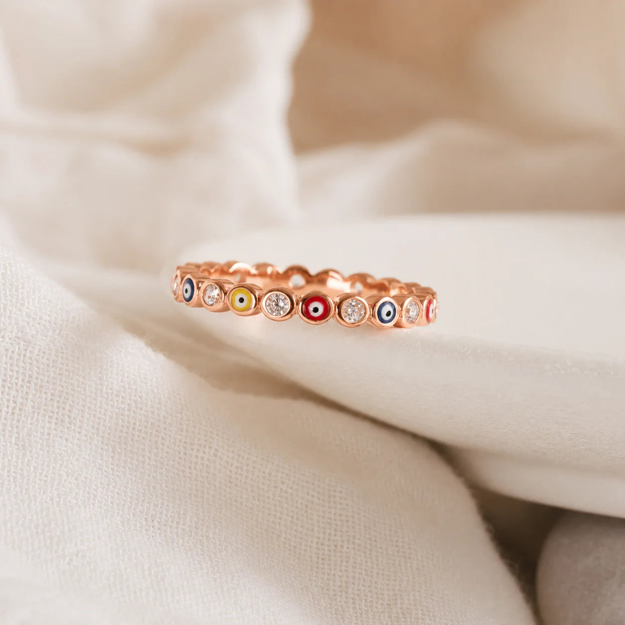 Guardian of Omens: The Rainbow Evil Eye Ring
