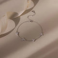 Mini Lily Diamond Bracelet Silver 18K Gold Plated