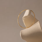 Large Sparkle Hoops Silver 18K Gold Plated