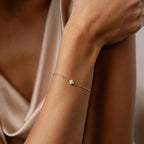 Diamond Pearl Flower Bracelet Silver 18K Gold Plated