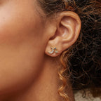 Aeon Studs Silver 18K Gold Plated