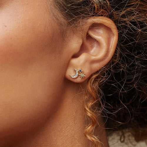 Aeon Studs Silver 18K Gold Plated