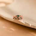 Emerald Stacking Ring Set