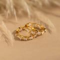 Double-Sided Pear Diamond Hoops