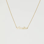 Mellow Name Necklace Silver 18K Gold Plated