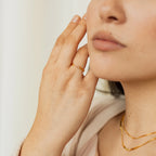 Braided Eternity Ring Silver 18K Gold Plated