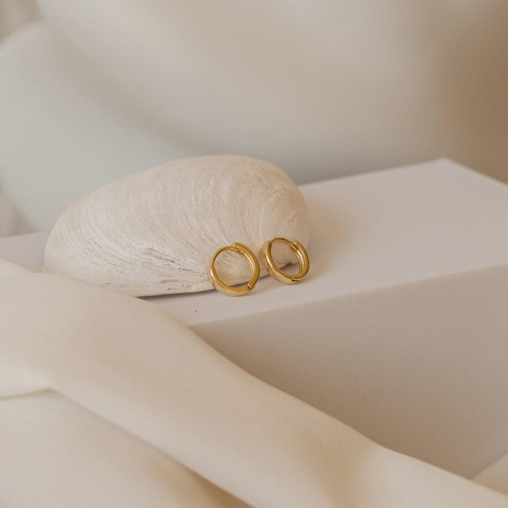 Editor II Huggies Silver 18K Gold Plated