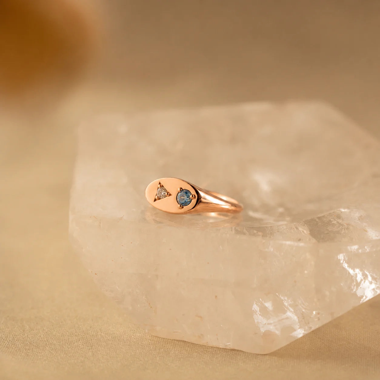 Mixed Birthstone Signet Ring