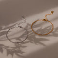 Figaro Bracelet Silver 18K Gold Plated